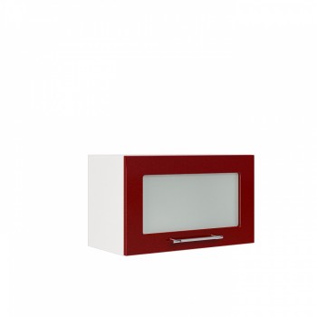 Бруклин ШВГС 600 Шкаф верхний горизонтальный со стеклом (Бетон коричневый/корпус Венге) в Северо-Енисейском - severo-enisejskij.mebel54.com | фото