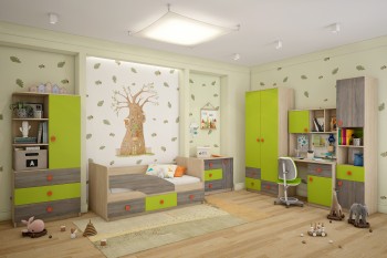 Детская комната Пуговка в Северо-Енисейском - severo-enisejskij.mebel54.com | фото