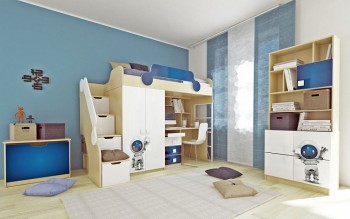 Детская комната Санни (Белый/корпус Клен) в Северо-Енисейском - severo-enisejskij.mebel54.com | фото