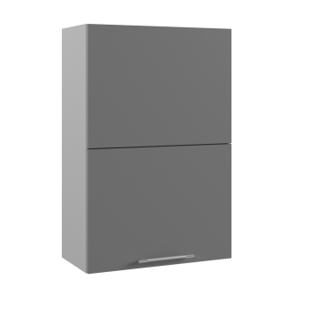 Капри ВПГПМ 600 шкаф верхний высокий Blum Aventos HF (Камень темный/корпус Серый) в Северо-Енисейском - severo-enisejskij.mebel54.com | фото