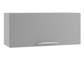 Корато ПГФ 800 шкаф верхний горизонтальный с фрезеровкой (Кварц бежевый/корпус Серый) в Северо-Енисейском - severo-enisejskij.mebel54.com | фото