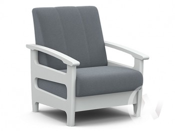 Кресло для отдыха Омега (снег лак/CATANIA SILVER) в Северо-Енисейском - severo-enisejskij.mebel54.com | фото