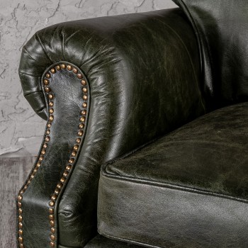 Кресло кожаное Лофт Аристократ (ширина 1070 мм) в Северо-Енисейском - severo-enisejskij.mebel54.com | фото