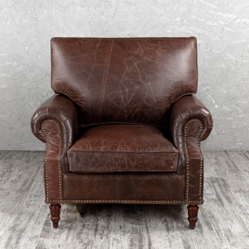 Кресло кожаное Лофт Аристократ (ширина 1100 мм) в Северо-Енисейском - severo-enisejskij.mebel54.com | фото