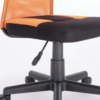 Кресло компактное BRABIX Smart MG-313 (черный, оранжевый) в Северо-Енисейском - severo-enisejskij.mebel54.com | фото