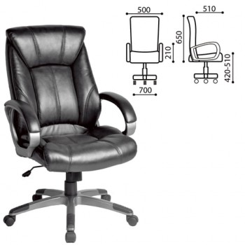 Кресло офисное BRABIX Maestro EX-506 (черный) в Северо-Енисейском - severo-enisejskij.mebel54.com | фото