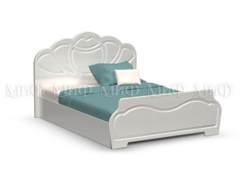 Кровать 1,4м Гармония (Белый/Белый глянец) в Северо-Енисейском - severo-enisejskij.mebel54.com | фото