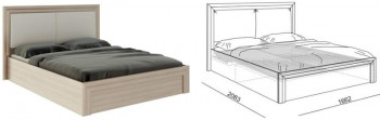 Кровать 1,6 Глэдис (М32) с подъемным механизмом Распродажа в Северо-Енисейском - severo-enisejskij.mebel54.com | фото