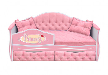 Кровать 160 серии Иллюзия 2 ящика 15 Бледно-розовый (подушки) в Северо-Енисейском - severo-enisejskij.mebel54.com | фото