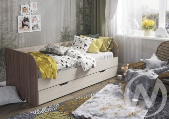 Кровать детская Балли 2-х уровневая (шимо темный/шимо светлый) в Северо-Енисейском - severo-enisejskij.mebel54.com | фото