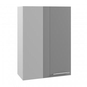 Лофт ВПУ 650 шкаф верхний угловой высокий (Бетон темный/корпус Серый) в Северо-Енисейском - severo-enisejskij.mebel54.com | фото