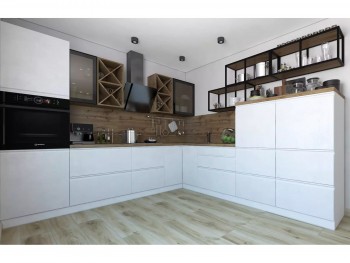 Модульная кухня Бронкс 1,8 м (Кварц) в Северо-Енисейском - severo-enisejskij.mebel54.com | фото