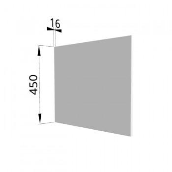 Панель торцевая (для шкафа горизонтального глубокого высокого) ГВПГ Ройс (Белый софт) в Северо-Енисейском - severo-enisejskij.mebel54.com | фото