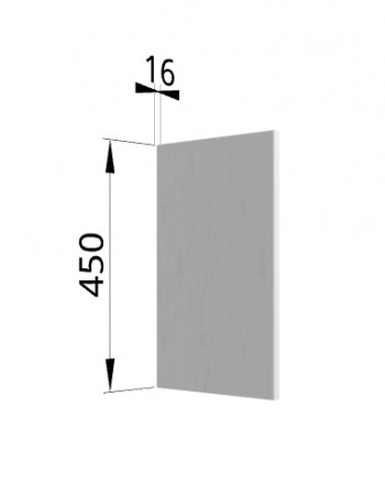 Панель торцевая (для шкафа горизонтального высотой 450 мм) ВПГ Мелисса (Белый скин) в Северо-Енисейском - severo-enisejskij.mebel54.com | фото