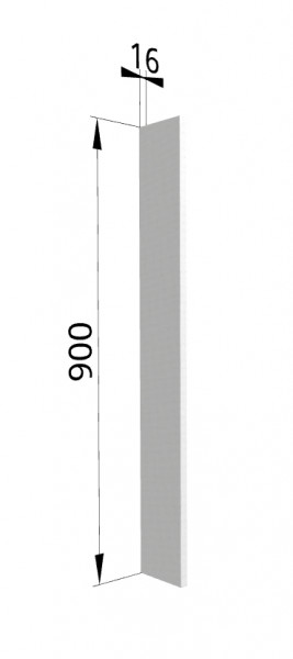 Панель торцевая (для шкафа верхнего торцевого высокого) ВПТ 400 Ройс (Графит софт) в Северо-Енисейском - severo-enisejskij.mebel54.com | фото
