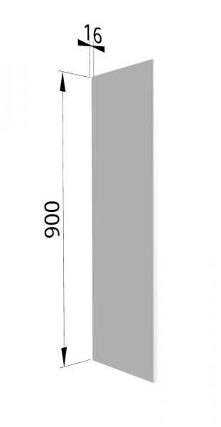 Панель торцевая ВП Ройс (для шкафа верхнего высокого) Белый софт в Северо-Енисейском - severo-enisejskij.mebel54.com | фото