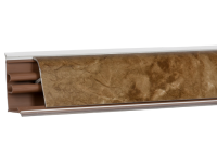 Плинтус LB-37, L=3000мм, обсидиан коричневый в Северо-Енисейском - severo-enisejskij.mebel54.com | фото