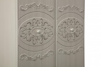 Шкаф 2-х дверный комбинированный "Каролина" (патина) в Северо-Енисейском - severo-enisejskij.mebel54.com | фото