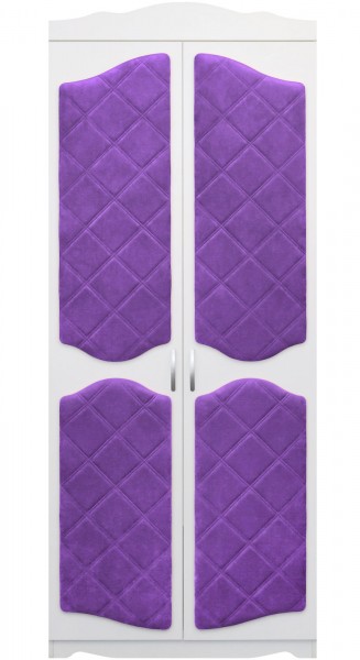 Шкаф 2-х створчатый серии Иллюзия 32 фиолетовый в Северо-Енисейском - severo-enisejskij.mebel54.com | фото