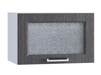 Шкаф верхний горизонтальный со стеклом 500, ШВГС 500 (Клен серый/корпус белый) в Северо-Енисейском - severo-enisejskij.mebel54.com | фото